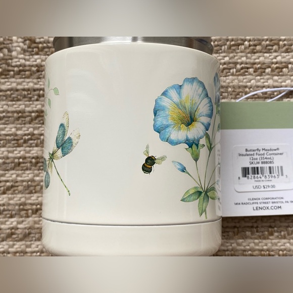 Lenox Butterfly Meadow Insulated Food Container - Picture 9 of 13